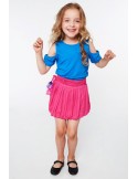 Girls\' skirt with feathers, amaranth NDZ5446 - Online store - Boutique